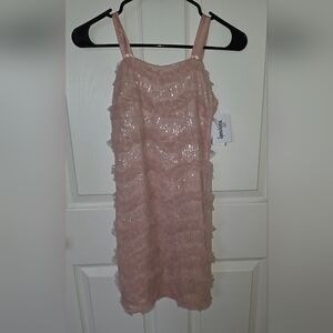 Speechless Kids Ruffled Sequin Dress Size 10